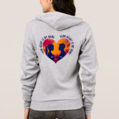 Personalizable Your Heart Is My Home Couple Hoodie (Achterkant)