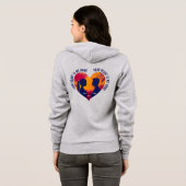 Personalizable Your Heart Is My Home Couple Hoodie (Achterkant volledig)