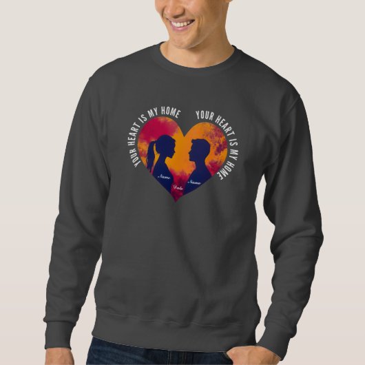 Personalizable Your Heart Is My Home Couple Trui (Voorkant)