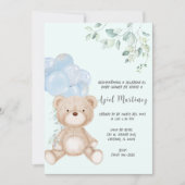 Personalizada Boy Baby shower Invitación Kaart (Voorkant)