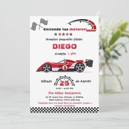 Personalizada de Cumpleaños Auto's Kaart (Staand voorkant)