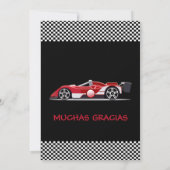 Personalizada de Cumpleaños Auto's Kaart (Achterkant)