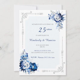 Personalizadas plata 25 años estilo kaart