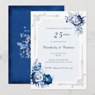 Personalizadas plata 25 años estilo  kaart