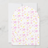 Personalizadas Primer Cumpleaños Niña Con Patito Kaart (Achterkant)