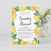 Personalizado de invitación a revelar género de lé kaart (Staand voorkant)