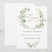 Personalizar tarjeta de agradecimiento la madrina kaart (Voorkant / Achterkant)