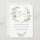 Personalizar tarjeta de agradecimiento la madrina kaart (Voorkant)