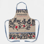 Personalizd Rosh Hashanah Pomegranate Schort (Voorkant)