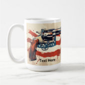 Personalize 2nd Amendment Coffee Mug USA Flag Koffiemok (Links)