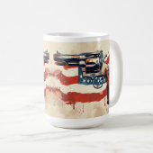 Personalize 2nd Amendment Coffee Mug USA Flag Koffiemok (Voorkant rechts)