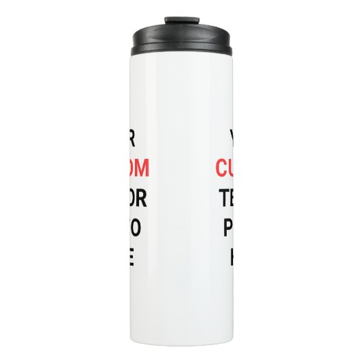 Personalize | Add Text, Photo,Logo or Design Here  Thermosbeker (Voorkant)