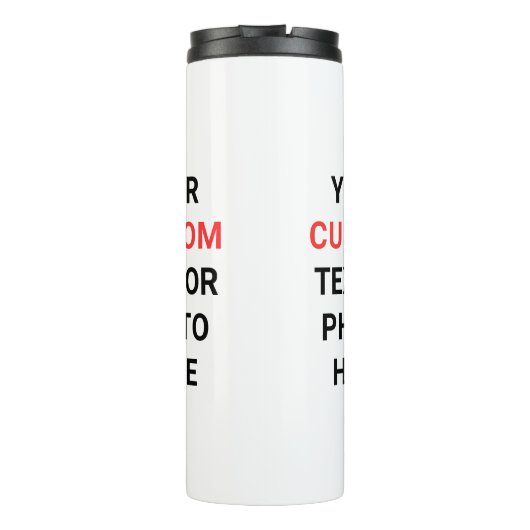 Personalize | Add Text, Photo,Logo or Design Here  Thermosbeker (Achterkant)