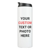 Personalize | Add Text, Photo,Logo or Design Here  Thermosbeker (Geroteerd rechts)