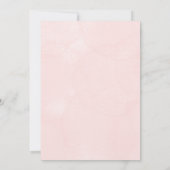 Personalize Aesthetic floral weeding Invitation Kaart (Achterkant)