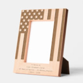 Personalize | American Flag Military Retirement Gegraveerde Lijstjes (Links)