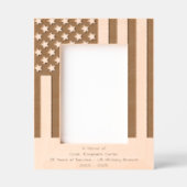 Personalize | American Flag Military Retirement Gegraveerde Lijstjes (Voorkant)