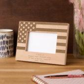 Personalize | American Flag Police Retirement Gegraveerde Lijstjes (Links)