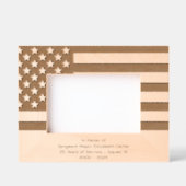 Personalize | American Flag Police Retirement Gegraveerde Lijstjes (Voorkant)