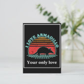 Personalize Armadillo Silhouettes: Custom Designs Feestdagenkaart (Staand voorkant)