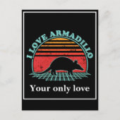 Personalize Armadillo Silhouettes: Custom Designs Feestdagenkaart (Voorkant)