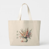 Personalize August Gladiolus Tote Bag (Achterkant)