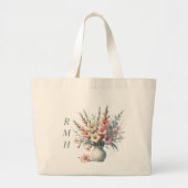 Personalize August Gladiolus Tote Bag (Voorkant)