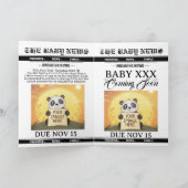 Personalize Baby News Paper Magazine Announcement  (Binnen)