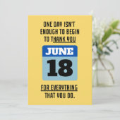 PERSONALIZE BEDANKT U VOOR MANNEN FEESTDAGENKAART (Staand voorkant)