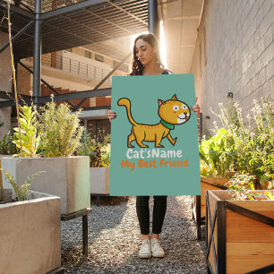Personalize Best Friend Cat Poster
