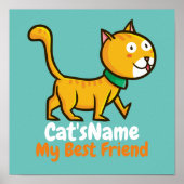 Personalize Best Friend Cat  Poster (Voorkant)