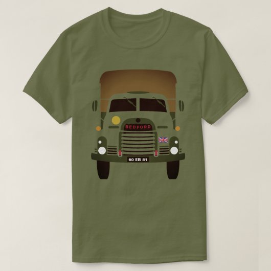 PERSONALIZE BRITISH ARMY VETERAN TRUCK T-Shirt (Design voorkant)