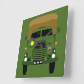 PERSONALIZE BRITISH ARMY VETERAN TRUCK VIERKANTE KLOK (Hoek)