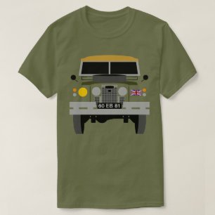 PERSONALIZE BRITSH ARMY VETERAN LAND-ROVER T-SHIRT