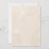 Personalize brown rustic flower weding Invitation Kaart (Achterkant)