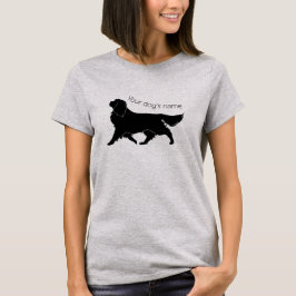 Personalize Cavalier King Charles Silhouette T-shirt
