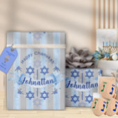 Personalize Chanukah Elegant Wrapping Paper Cadeaupapier