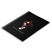 Personalize Christmas Holly Cross Notitieboek (Linkerzijde)