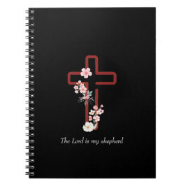 Personalize Christmas Holly Cross Notitieboek