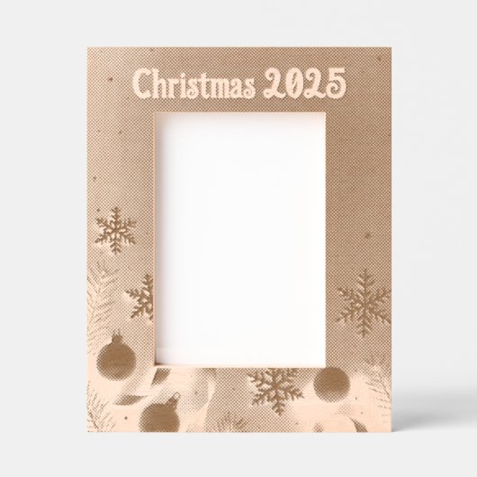 Personalize Christmas Laser Etched Picture Frame Gegraveerde Lijstjes (Voorkant)