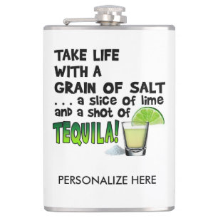 PERSONALIZE COCKTAIL FLASK - LIMOEN, ZOUT, TEQUILA HEUPFLES