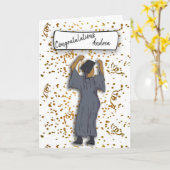 Personalize Congratulations Graduate Kaart (Gele Bloem)