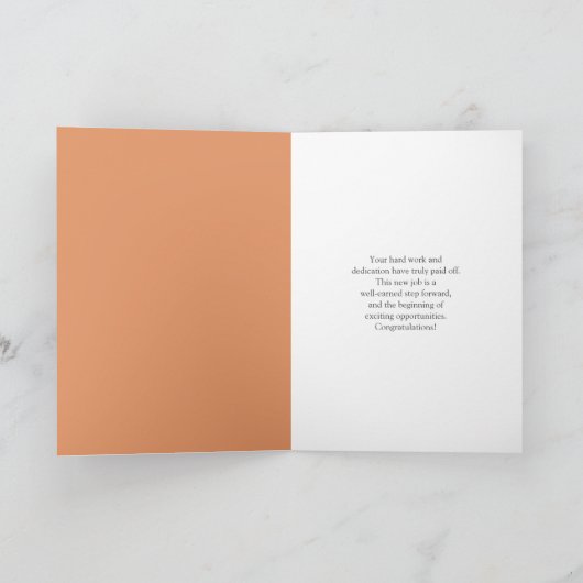 Personalize Congratulations New Job Robin Kaart (Binnen)