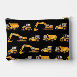 Personalize Construction Trucks Pencil Case  Etui