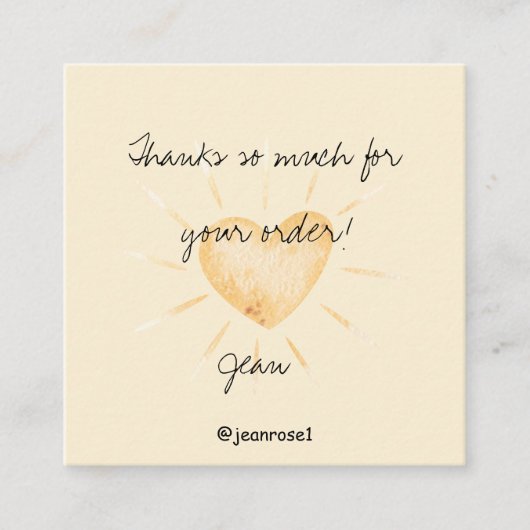 Personalize Contactkaartje (Voorkant)