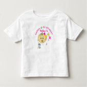 PERSONALIZE Cute Bubbles Happy Birthday for Girl Kinder Shirts (Voorkant)