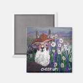 Personalize Cute, Fine and Funny Mama Llama Poster Magneet (Voorkant / Achterkant)