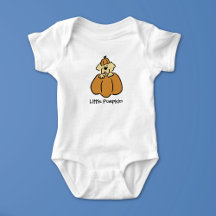Personalize Cute Little Pumpkin Puppy