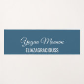 Personalize Cute Minimalist Yoga Mom Mat with Name (Voorkant (horizontaal))