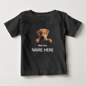 Personalize Cute Welcome Puppy  (Voorkant)